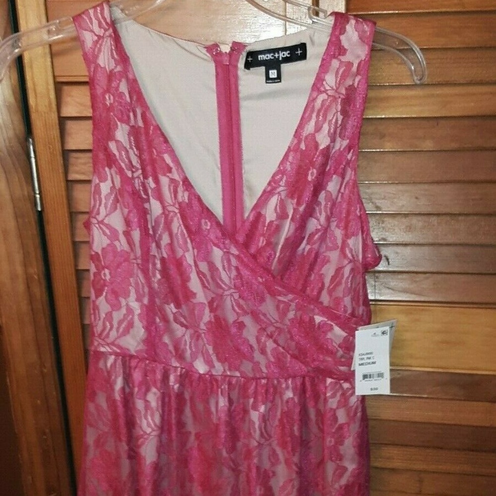 Nwt Triple Pink Mac+Jac Dress Sz M Retail $40